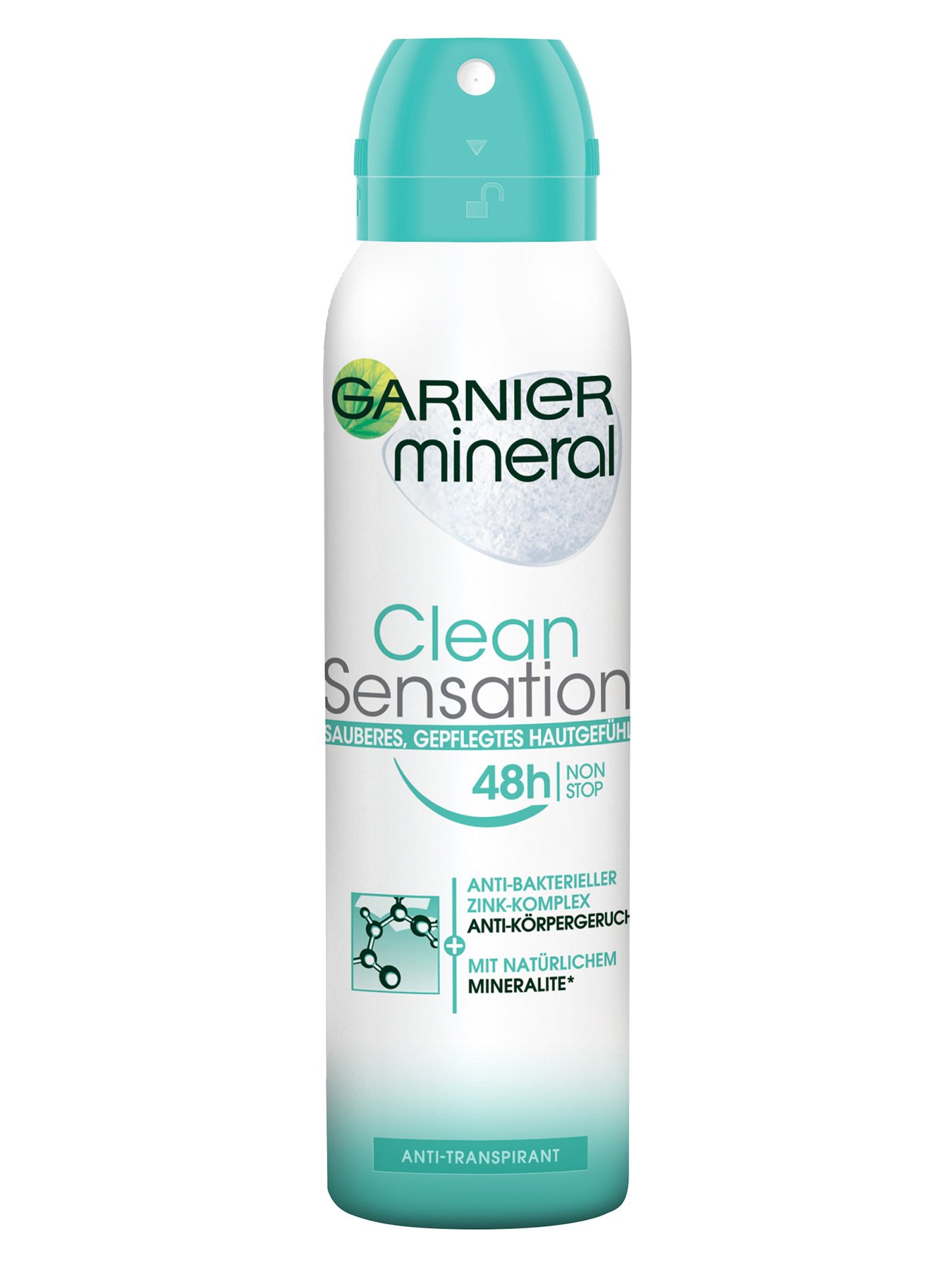 Deo-Spray-Clean-Sensation-150ml-Vorderseite-Garnier-Deutschland-gr